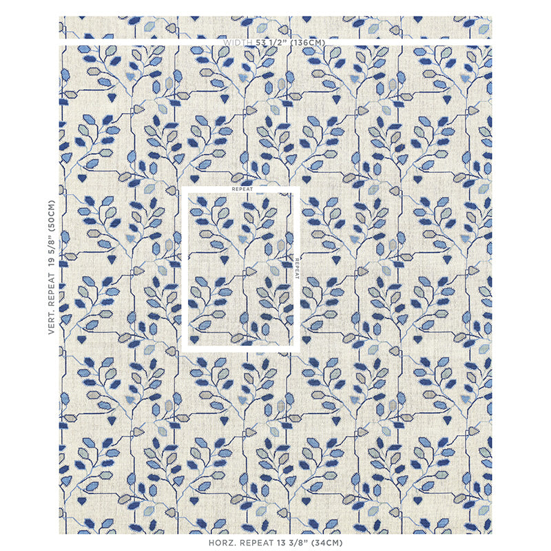Tumble weed epingle | Delft blue